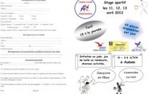 Stage multisport pour les vacances d'avril