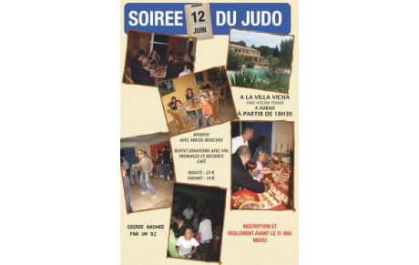 Infos et réservation pour la soirée du judo